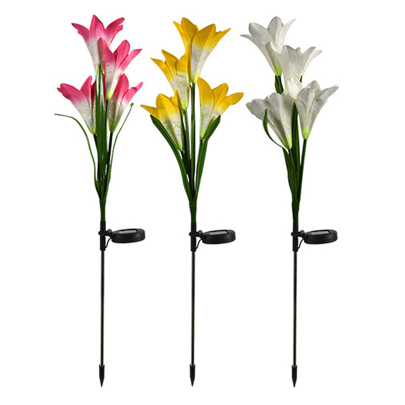 Solar Simulation Wisteria Flower Light Outdoor Waterproof Plug-in Light Solar Rainproof Garden Light Lawn Light