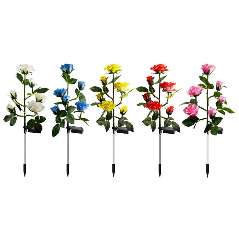 Solar Simulation Wisteria Flower Light Outdoor Waterproof Plug-in Light Solar Rainproof Garden Light Lawn Light