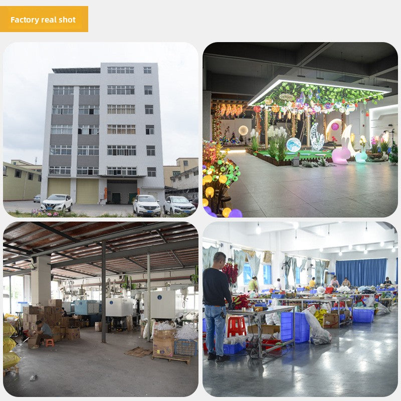 Solar Simulation Wisteria Flower Light Outdoor Waterproof Plug-in Light Solar Rainproof Garden Light Lawn Light