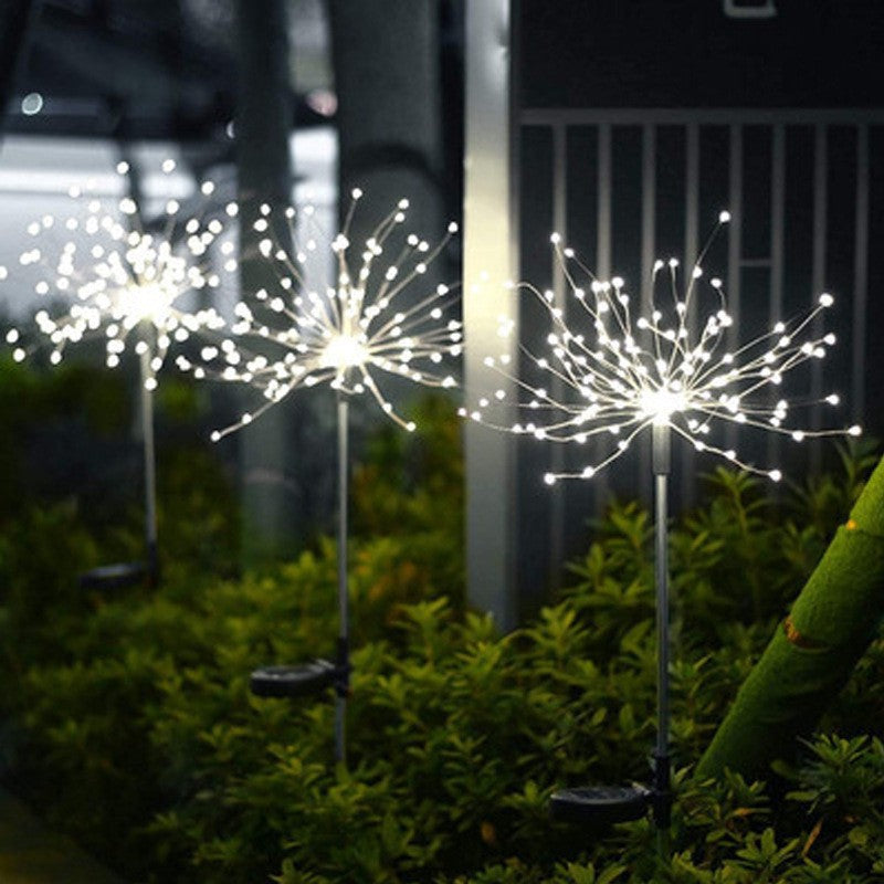 Solar garden lights, colorful lights, flower lights, gypsy copper wire lights, dandelion waterproof lights, outdoor light strips