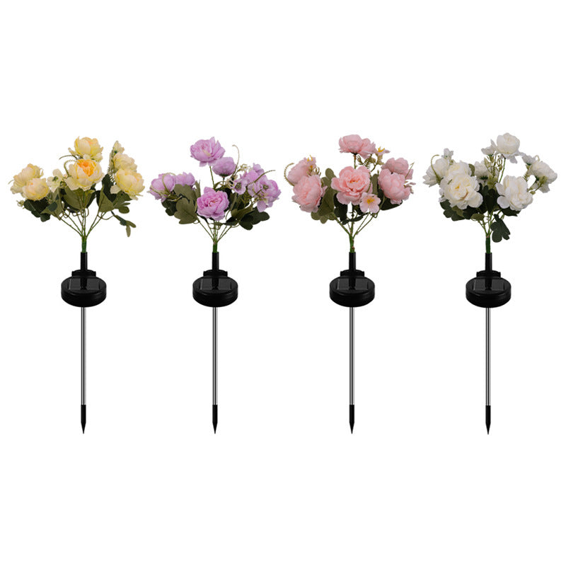 Solar Simulation Wisteria Flower Light Outdoor Waterproof Plug-in Light Solar Rainproof Garden Light Lawn Light