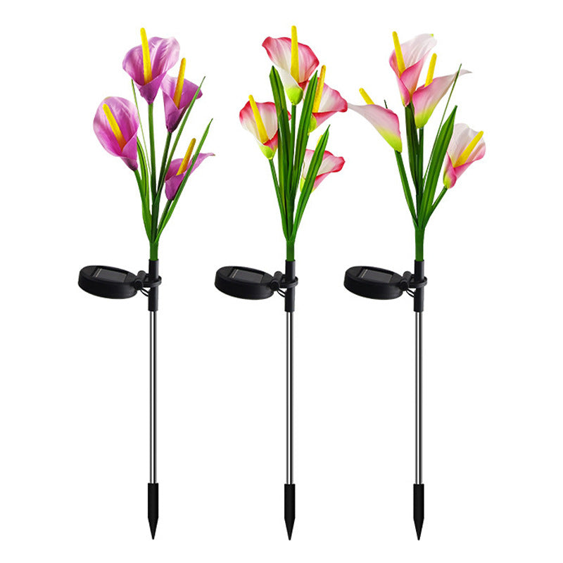 Solar Simulation Wisteria Flower Light Outdoor Waterproof Plug-in Light Solar Rainproof Garden Light Lawn Light