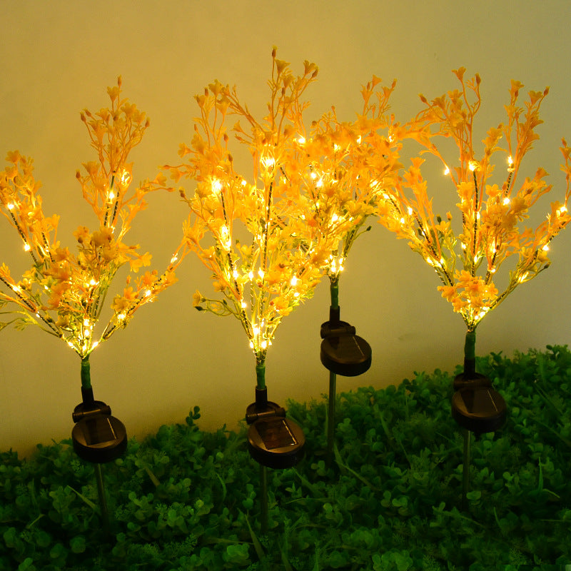 Solar Simulation Wisteria Flower Light Outdoor Waterproof Plug-in Light Solar Rainproof Garden Light Lawn Light