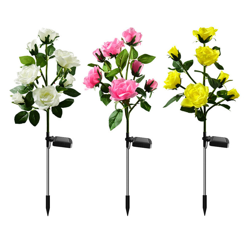 Solar Simulation Wisteria Flower Light Outdoor Waterproof Plug-in Light Solar Rainproof Garden Light Lawn Light